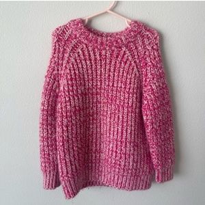 zara hot pink knit sweater